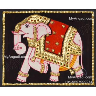 Elephant Tanjore Painting