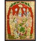 Ram Darbar - Ram with Sita, Hanuman, Lakshmanan Bharathan and Shatrughna Tanjore Painting