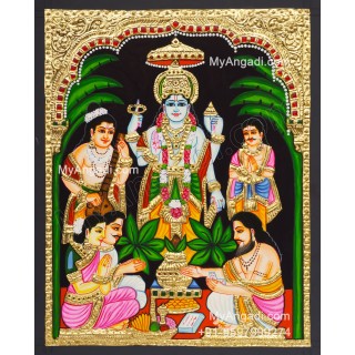 Sathya Narayana Swami Tanjore Painting