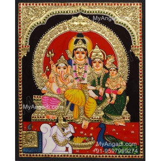 Sivan Family Tanjore Painting