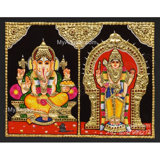 Ganesha Murugar  Tanjore Paintings