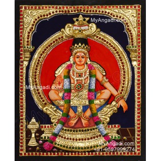 Ayyappan 3D Tanjore Painting