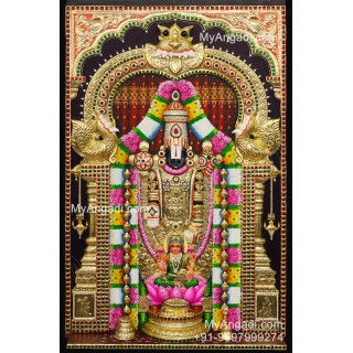 Balaji Lakshmi 3D Tanjore Painting