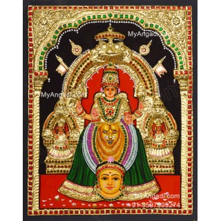 Kollur Mookambikai 3D Tanjore Painting