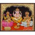 3D Ganesha Lakshmi Saraswathi Tanjore Painting