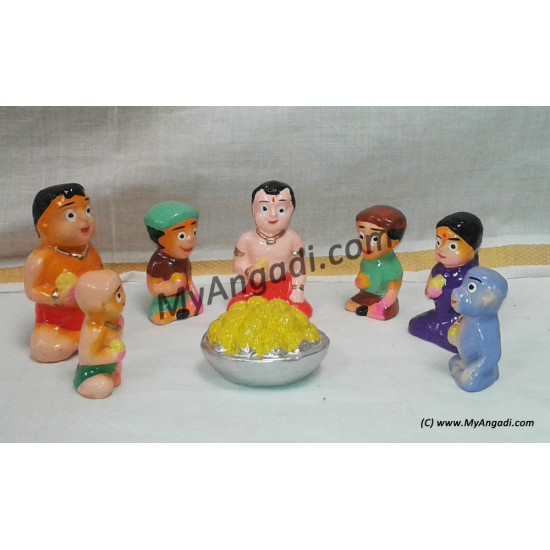 Chotta Bheem Small Golu Dolls Chotta Bheem Small Golu Dolls