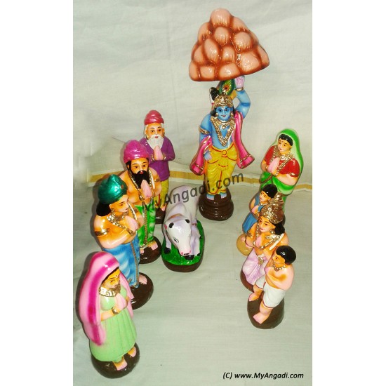 Govardhana Giri Small Golu Dolls Govardhana Giri Small Golu Dolls