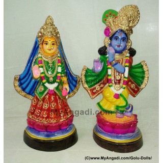 Krishna Radhai Golu Doll / Golu Bommai