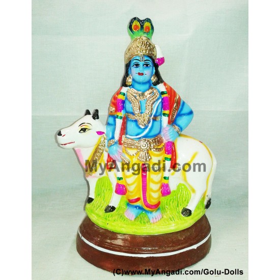 Krishna Cow Golu Doll / Golu Bommai Krishna Cow Golu Doll / Golu Bommai