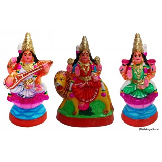 Durga Lakshmi Saraswathi Golu Doll