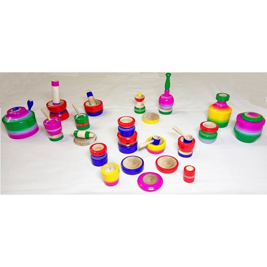 wooden choppu set