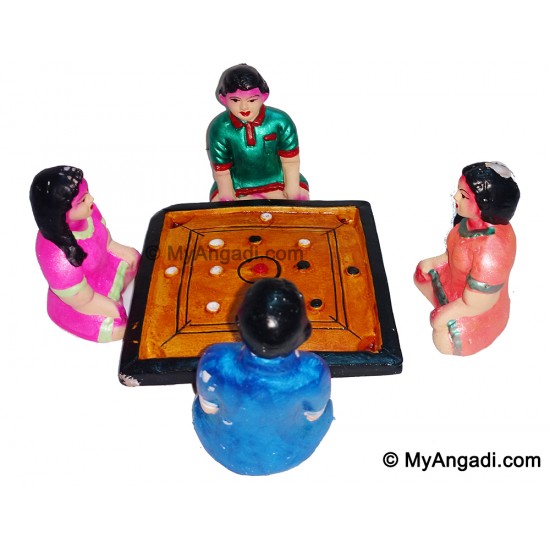 Childrens Playing Carom Board Childrens Playing Carom Board
