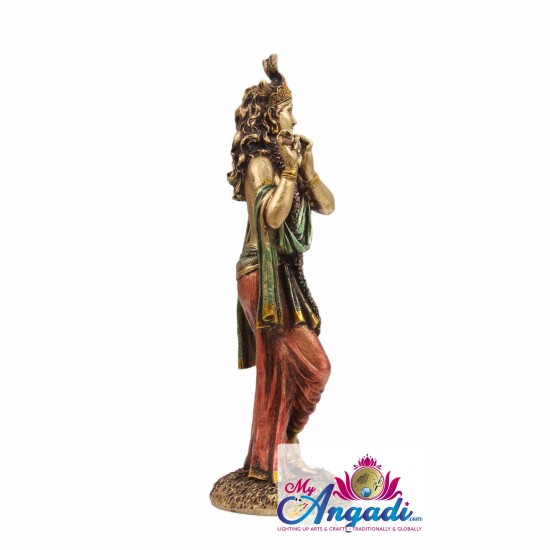 Lord Krishna Metal Statue