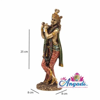 Lord Krishna Metal Statue