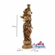 Radha Krishna Pair Standing Fine Metal Finish Statue