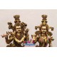 Radha Krishna Pair Standing Fine Metal Finish Statue