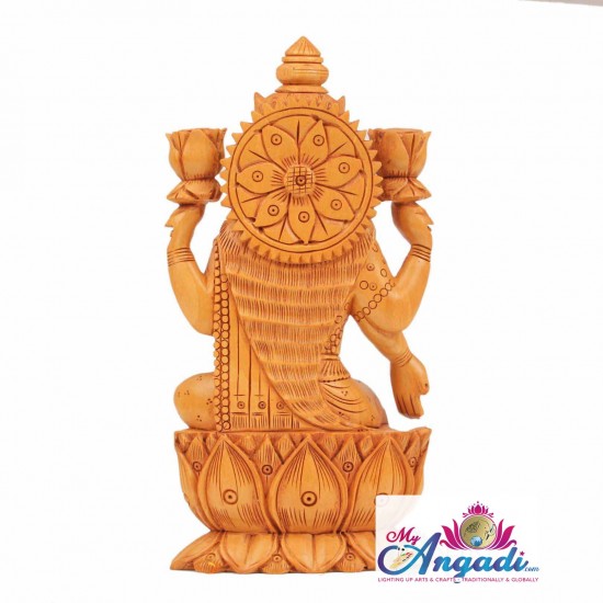 Lakshmi - Wooden Statue