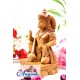 Hanuman Sitting - Wooden Statue