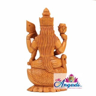 Saraswathi - Wooden Statue