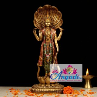 Lord Vishnu Metal Statue