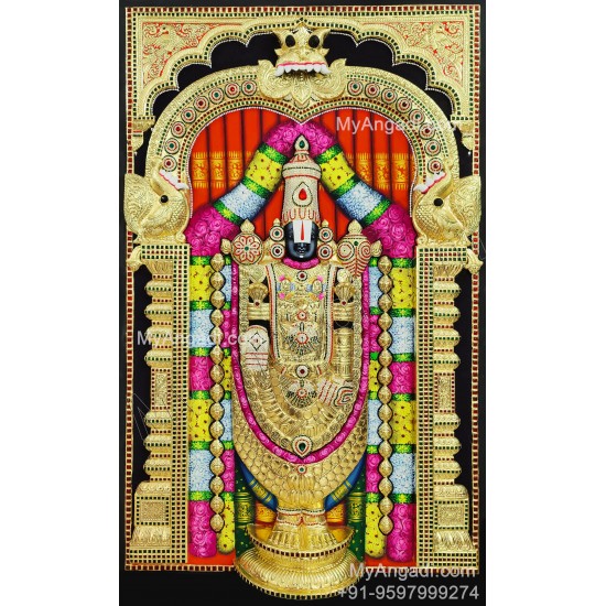 Balaji 3d Tanjore Painting