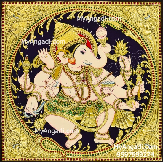 Ganesha Tajore Paintings Ganesha Tajore Paintings
