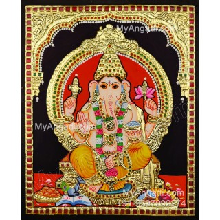 Ganapathi Tanjore Painting 