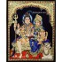 Shiva Family Paarvathi Ganesh Murugan Tanjore Painting