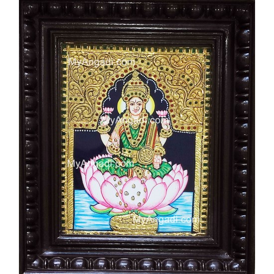 Dhana Lakshmi Tanjore Painting, Dhanalakshmi Tanjore Painting