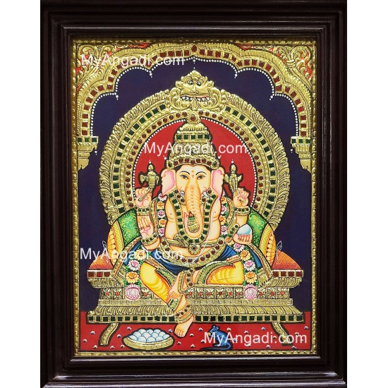 Ganesha Tanjore Painting Ganesha Tanjore Painting