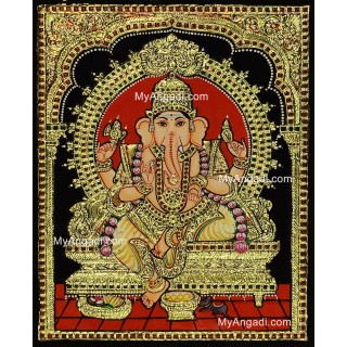 Ganesha Tanjore Painting