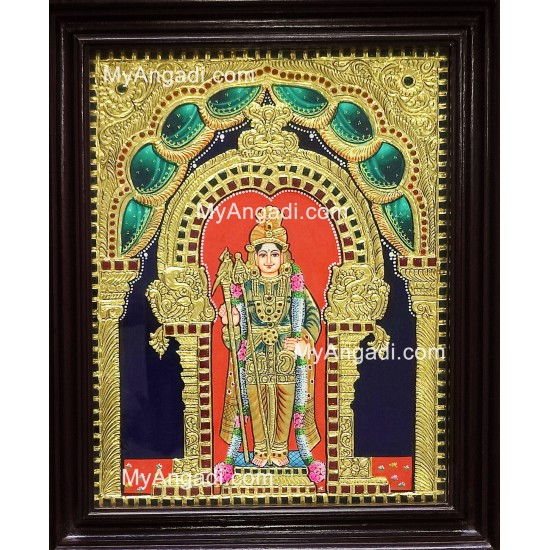 Balaji Ganesha Lakshmi Saraswathi Tanjore Painting