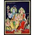Shiva Family Paarvathi Ganesh Murugan Tanjore Painting