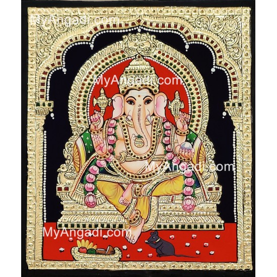 Ganesh Tanjore Painting Ganesh Tanjore Painting