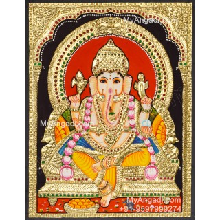 Ganapathi Tanjore Painting 