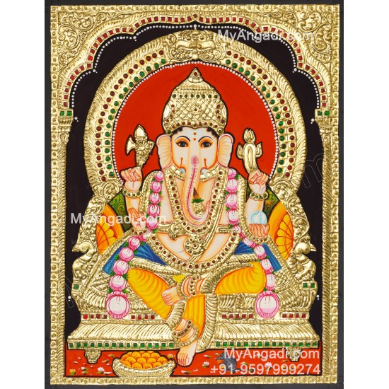 Ganapathi Tanjore Painting 