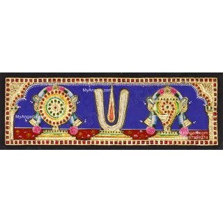 Sangu Chakram Namam Tanjore Painting