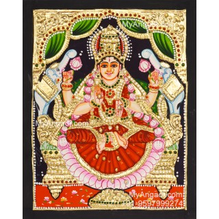 Gajalakshmi Tanjore Painting 