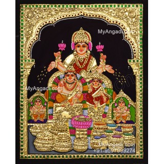 Kubera Lakshmi Tanjore Painting