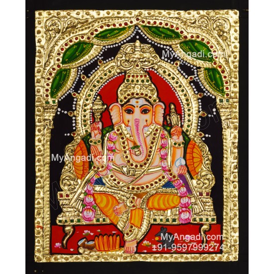 Ganapathi Tanjore Painting 