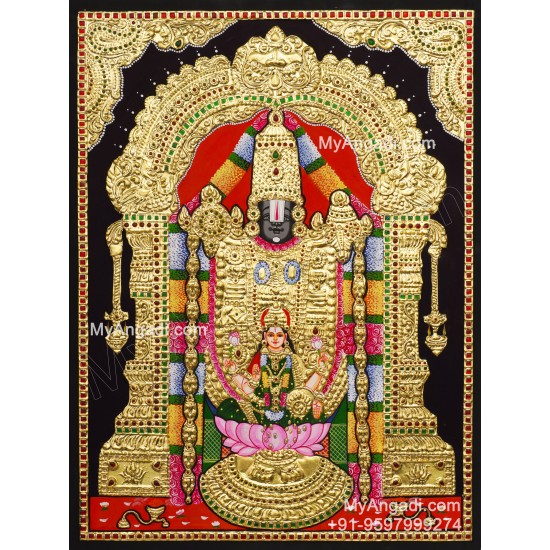 Balaji Lakshmi Tanjore Painting