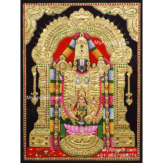 Balaji Lakshmi Tanjore Painting