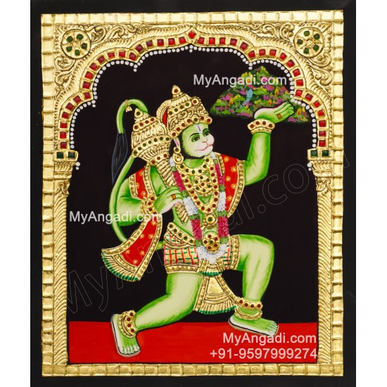 Hanuman Tanjore Painting