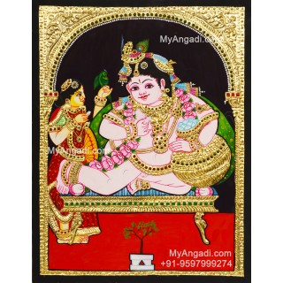 Krishna Tanjore Painting