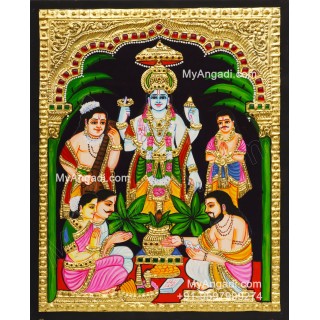 Sathyanarayana Tanjore Painting