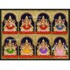 Ashta Lakshmi Tanjore Painting, AshtaLakshmi Tanjore Painting