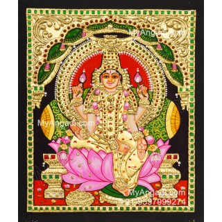 Aishwarya Lakshmi Tanjore Painting, Ishwarya Lakshmi Tanjore Painting
