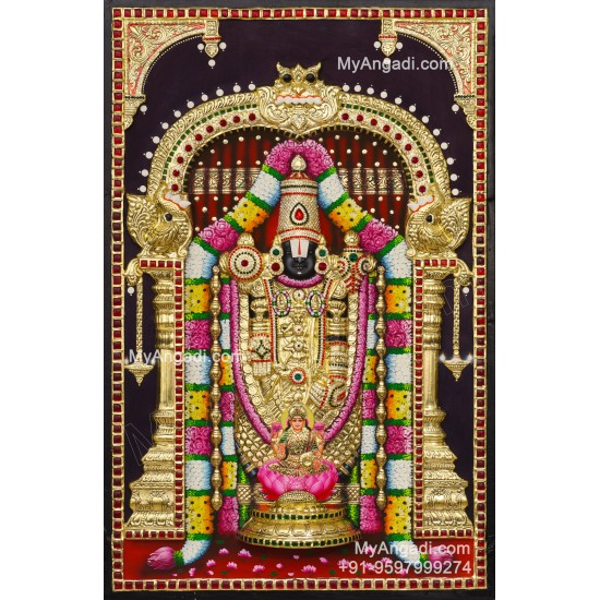 Balaji Lakshmi 3D Tanjore Painting