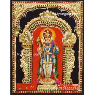 Palani  Murugan 3D Tanjore Painting