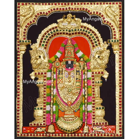 Balaji 3d Tanjore Painting